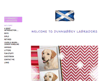 Tablet Screenshot of dunnabbeylabradors.com